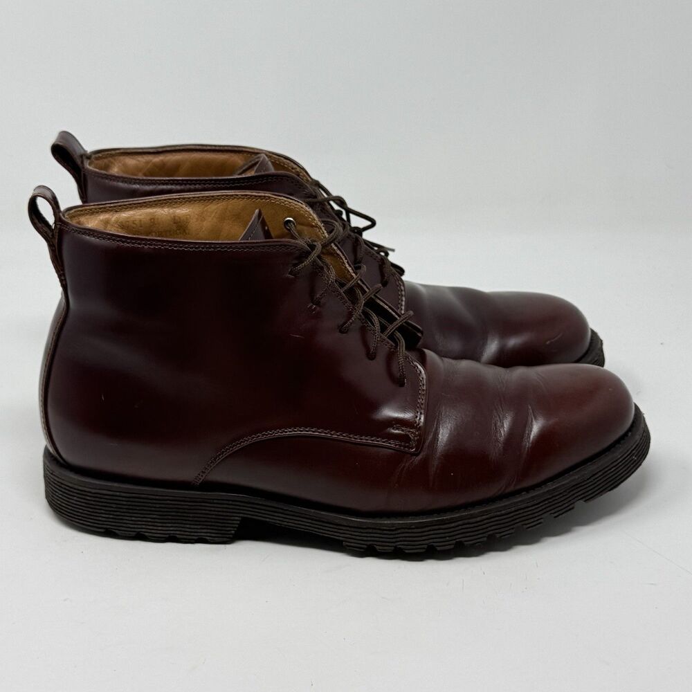 Rockport Chukka Boots Mens 9.5 D Brown Leather Casual Vibram Soles Gorpcore